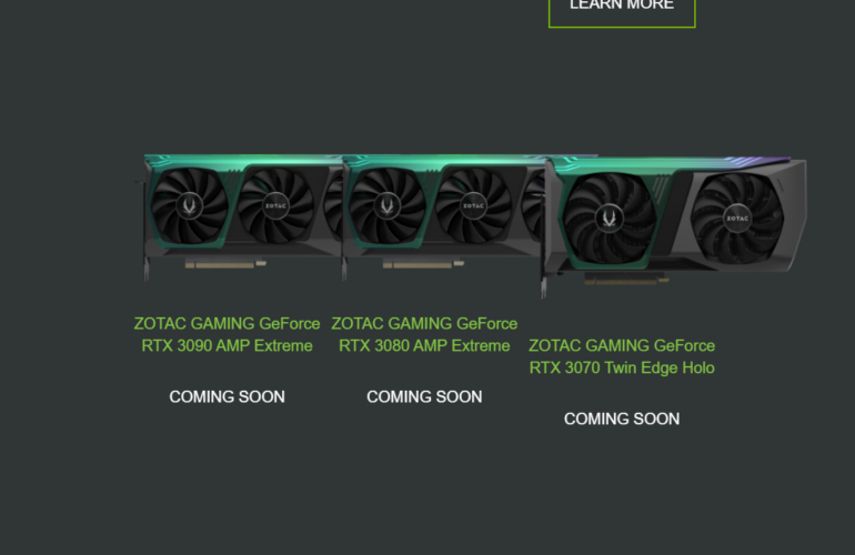 Nueva serie de Nvidia GeForce 3000