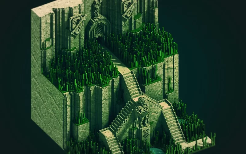 Minecraft la película - Desglose VFX objeto 3D