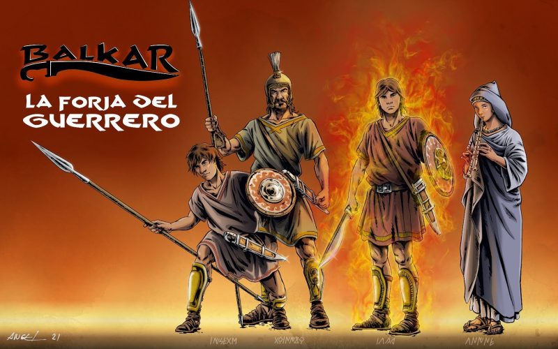 La forja del guerrero, novela gráfica. Se trata de un cómic o novela gráfica de ficción histórica ambientada en la antigua Iberia