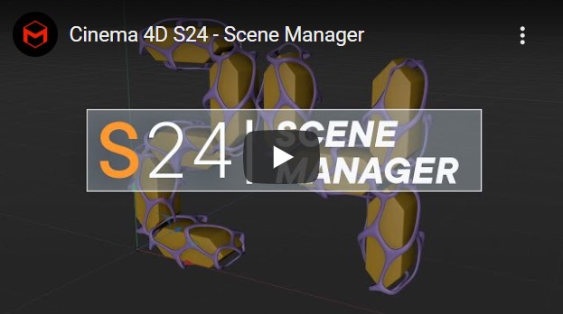 Cinema 4D Scene Manager proporciona un front-end fácil de usar para la nueva arquitectura basada en nodos de Cinema 4D.