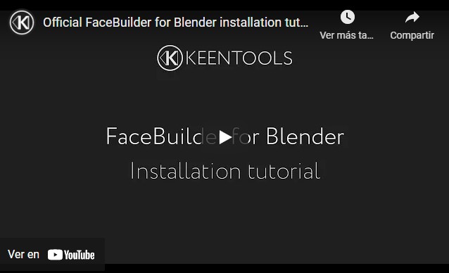 Instalar FaceBuilder en Blender