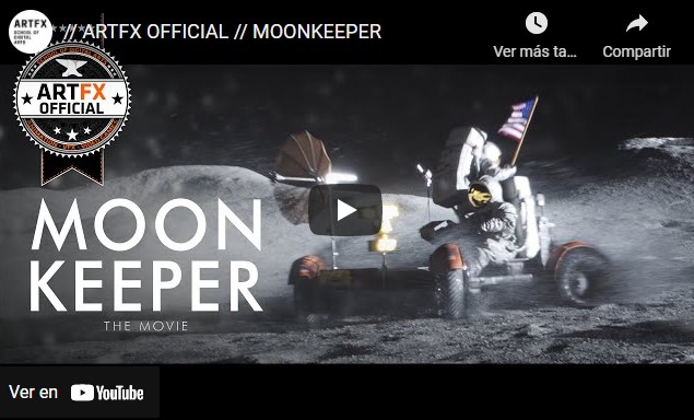 El cortometraje Moonkeeper el guardián de la Luna es una ambiciosa comedia de ciencia ficción ambientada en la Luna y con elementos como luz de luna
