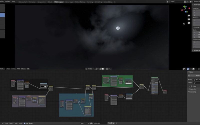 Configurar cielo nocturno estrellado en Blender. En este video, Martin Klekner, un artista e instructor de CG, comparte la forma de hacerlo.