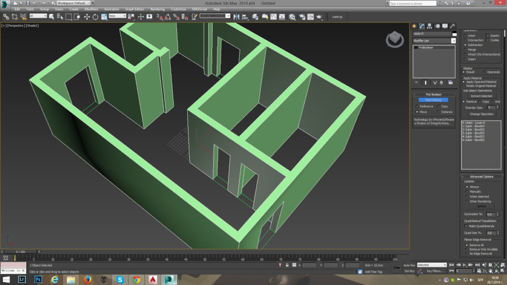 Crear un plano 3D de casa simple en 3dsmax