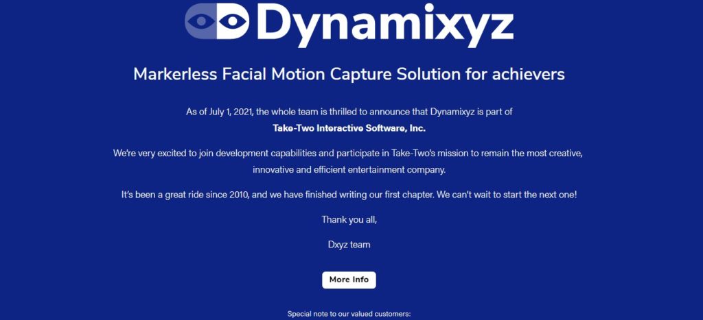 Take-Two Interactive Software adquiere Dynamixyz