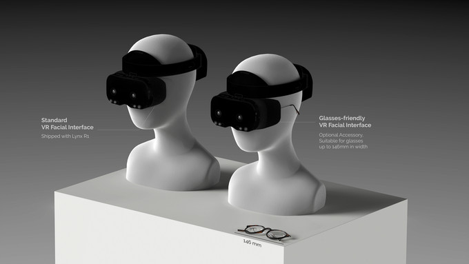 Esta ilustración muestra las 2 interfaces faciales VR