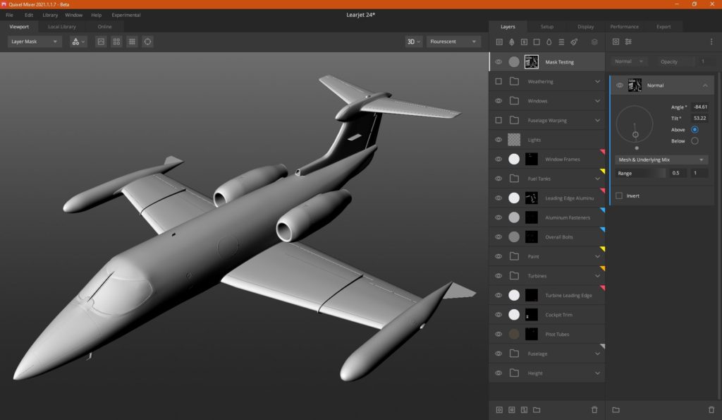 Texturizando un avión LearJet 24