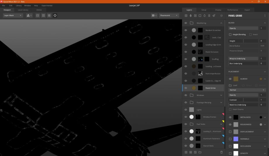 Texturizar un avión con Quixel Mixer