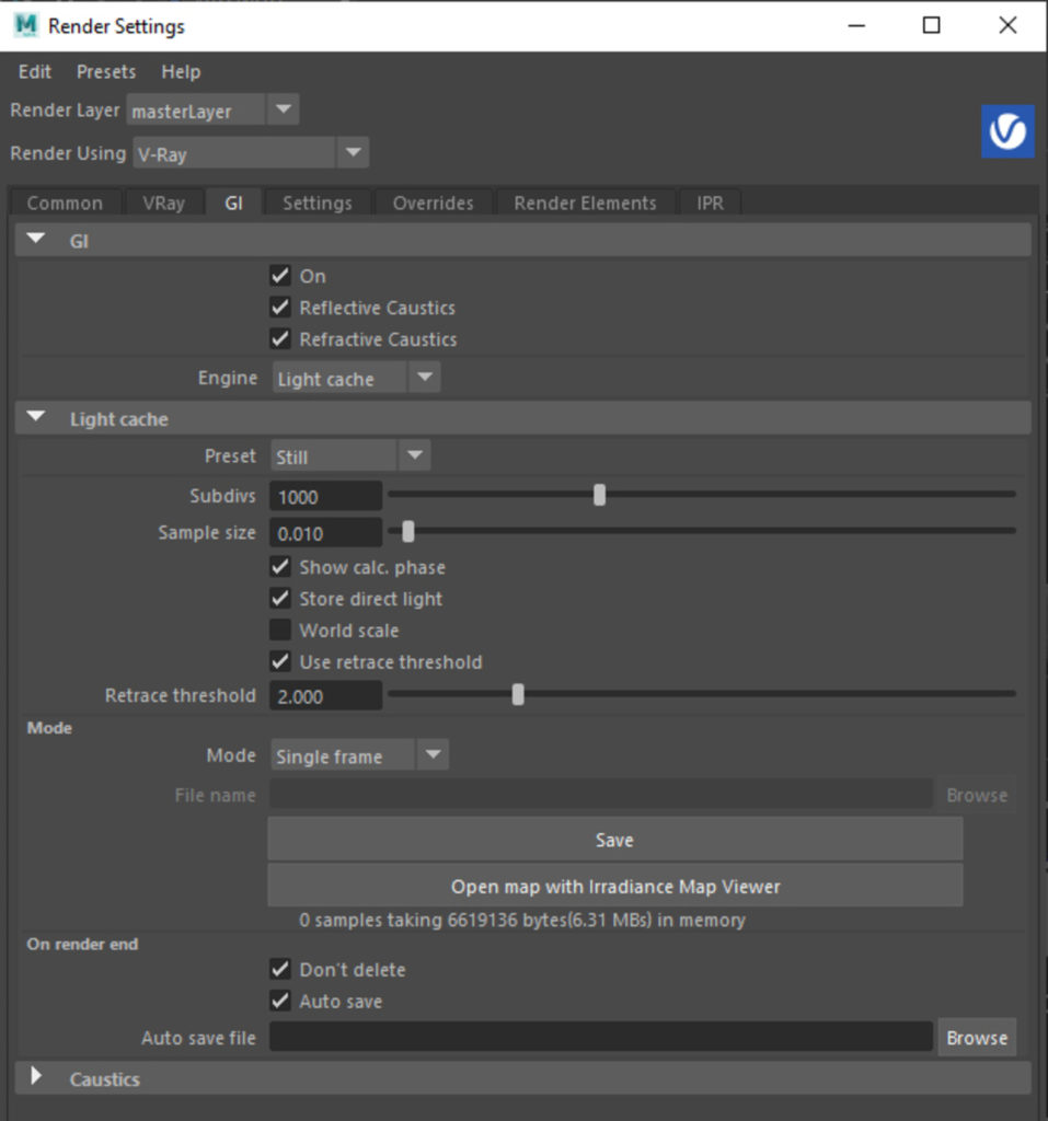 configurar el render en la escena Cyberpunk con Vray y Autodesk Maya - 2