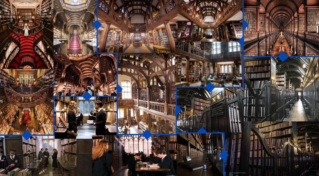 Biblioteca de estilo Hogwarts en Unreal Engine - referencia fotográfica