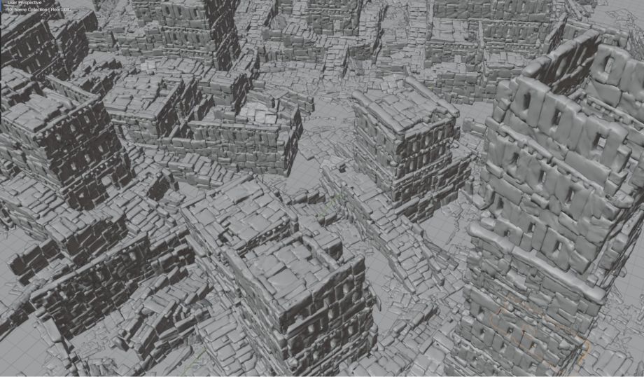 Diseñar una ciudad antigua en 3DCoat y Blender