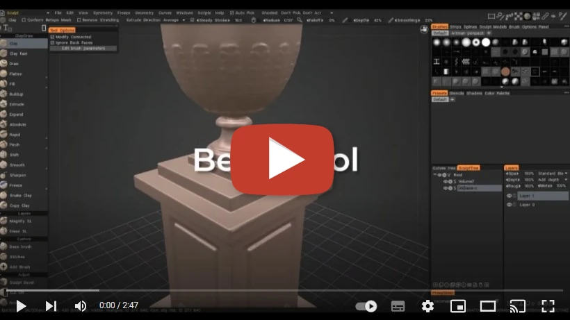 3DCoat 2022 con nueva API Core - video de YouTube