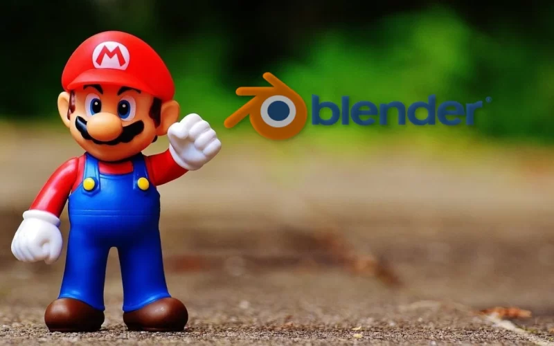 Mario 3D en cualquier escena de Blender