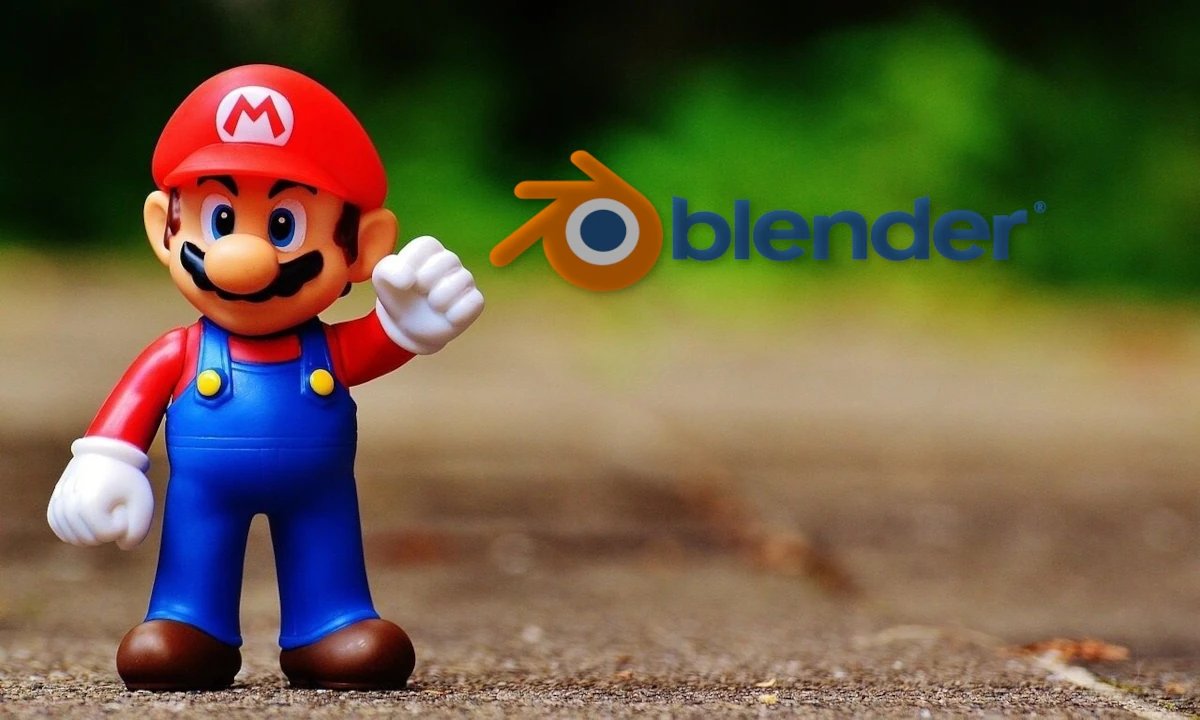 Mario 3D en cualquier escena de Blender