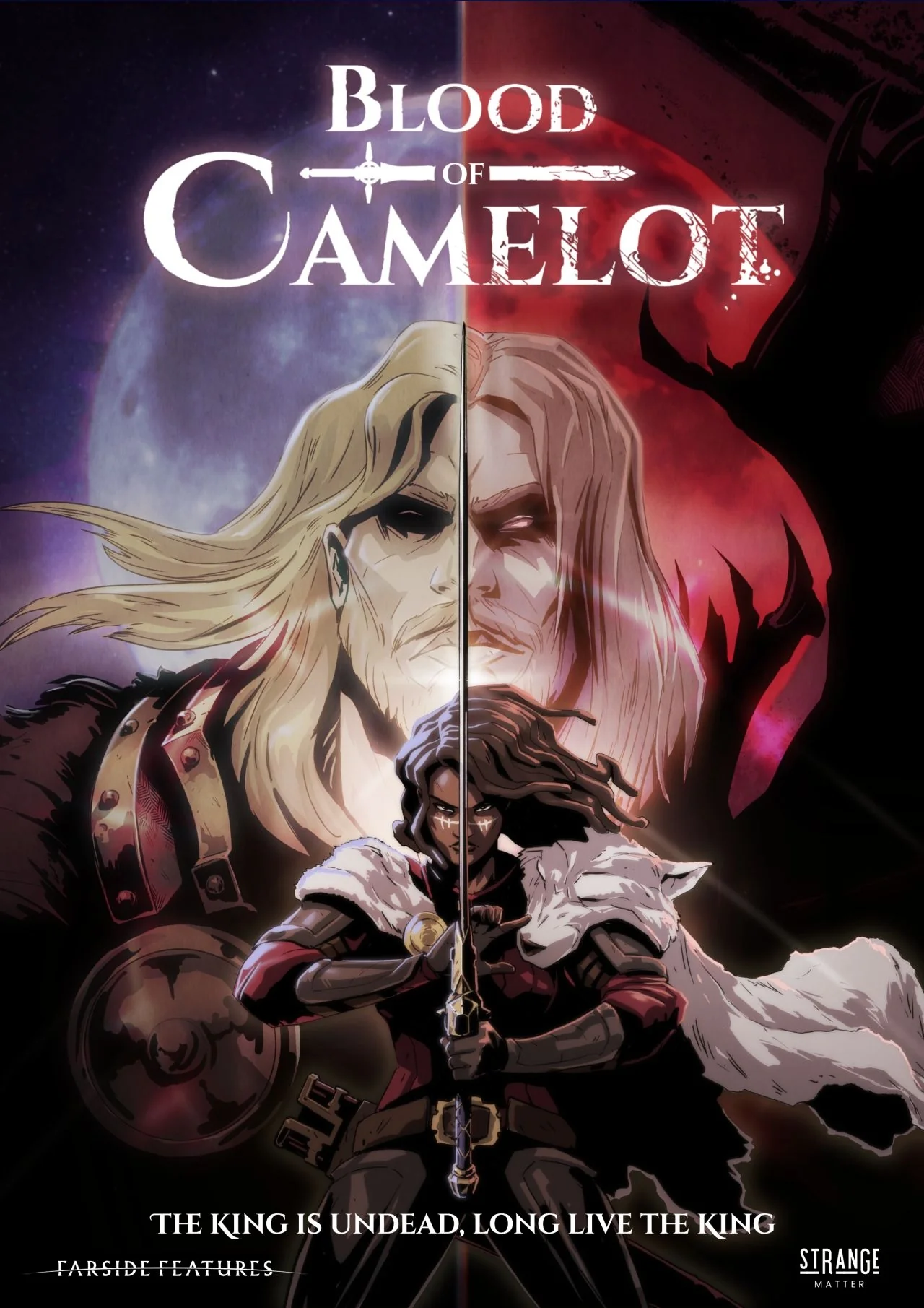 Sangre de Camelot serie animada CG - póster