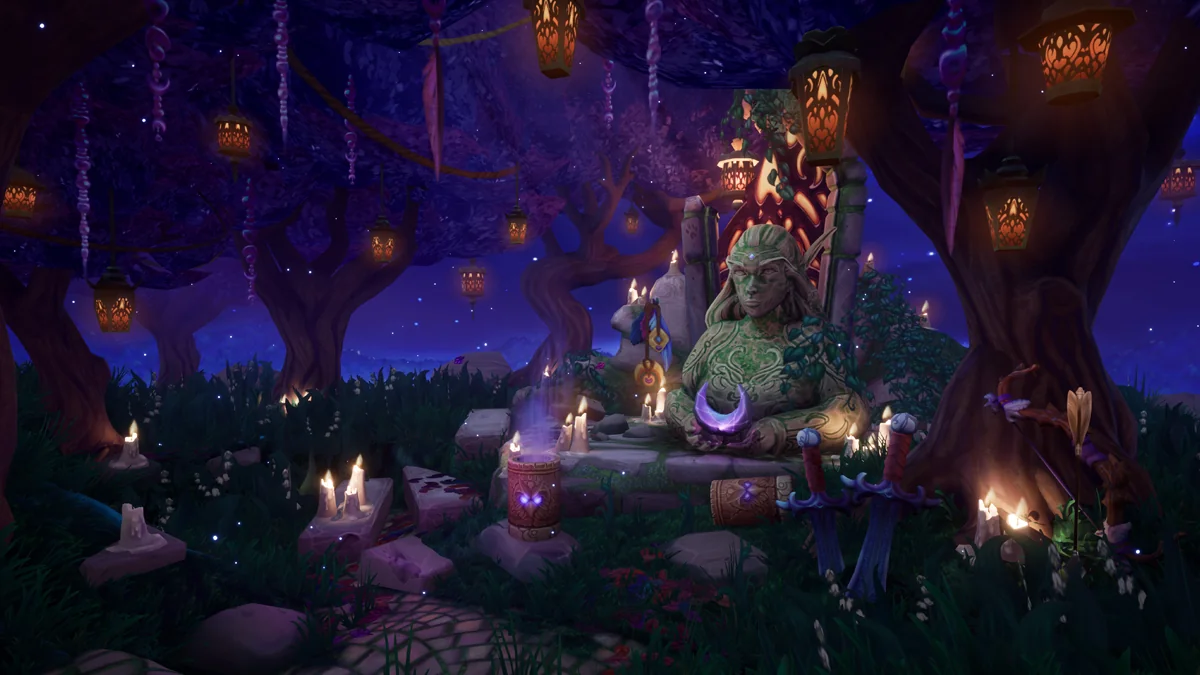 Santuario Nocturno - Creado por Enya Oreshkin del colegio Laguna College of Art and Design - Ganadores World of Warcraft 2021