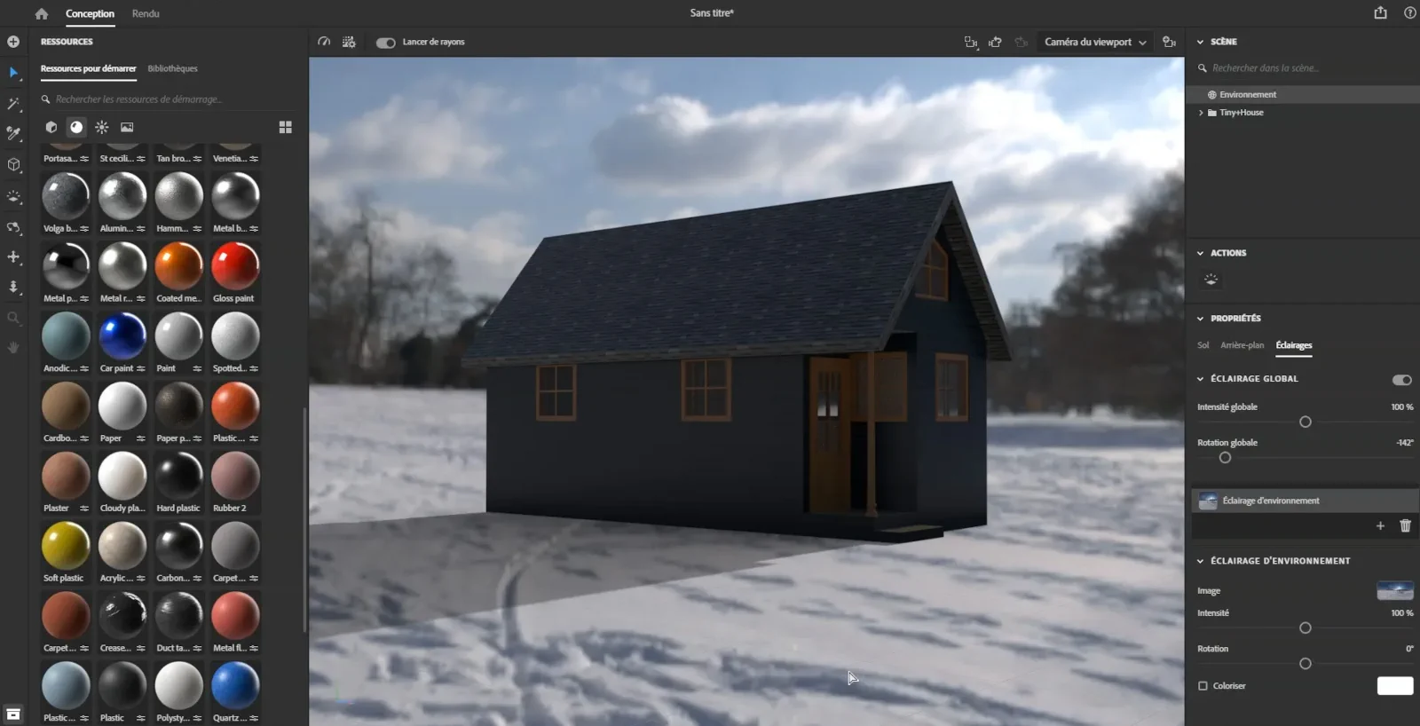 Crear fotografías virtuales con Adobe Substance 3D Stager