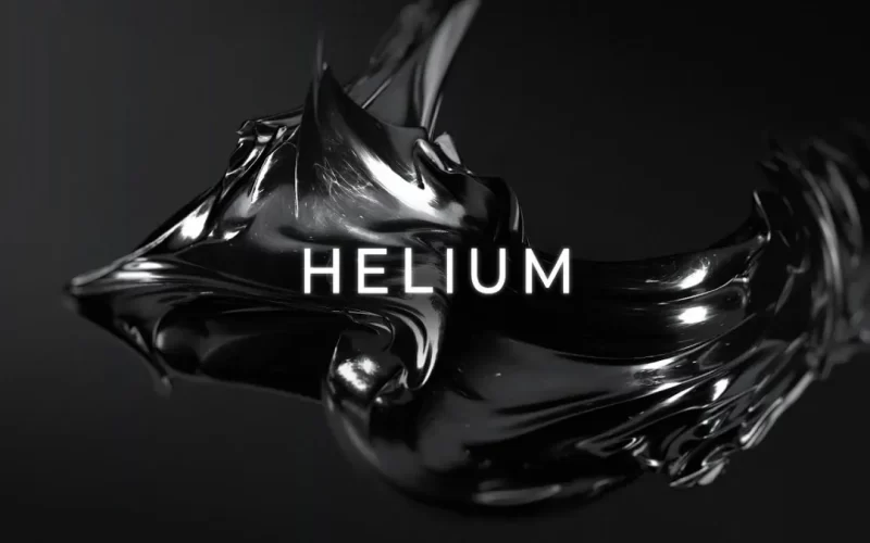 Helium con efecto abstracto