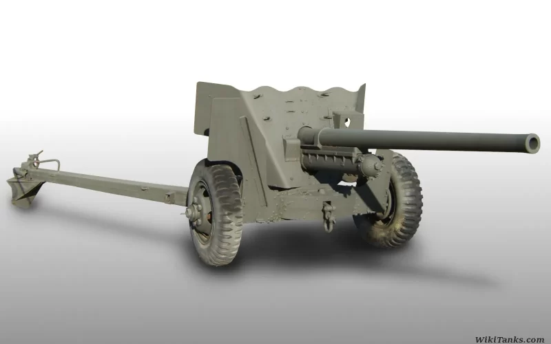 Blueprint del cañón M1A3 de 57 milímetros