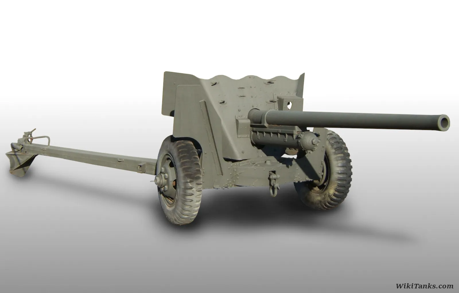 Blueprint del cañón M1A3 de 57 milímetros
