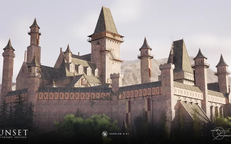 Conjunto de edificios medievales 3D creado por XS Gamestudios