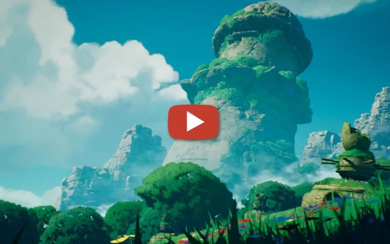 Isla inspirada en Ghibli realizada con Blender, UE5 y Substance 3D
