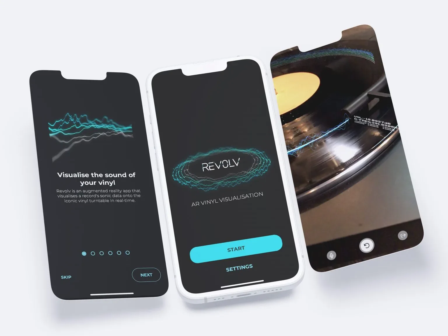 Revolv visualiza el sonido de un disco en tiempo real