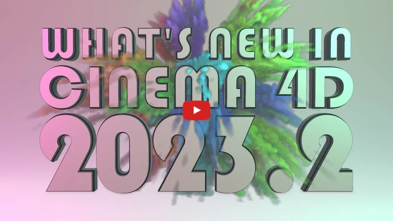 video con las novedades de Cinema 4D 2023.2