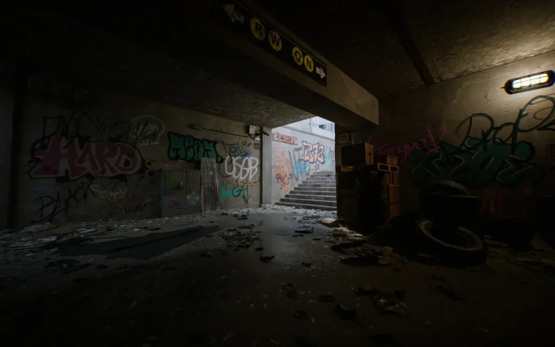 Dark Underground Passage en Unreal Engine 5.2