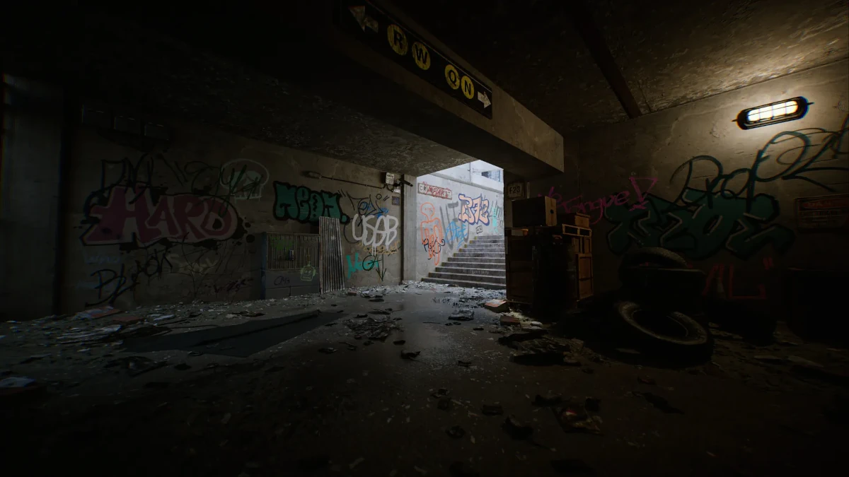 Dark Underground Passage en Unreal Engine 5.2
