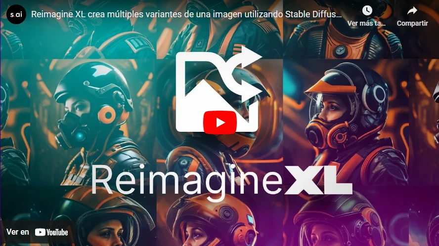 Reimagine XL crea múltiples variantes de una imagen utilizando Stable Diffusion - Video