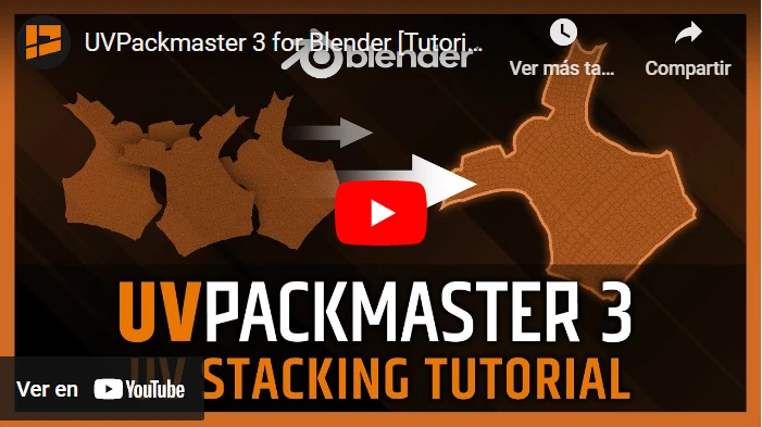UVPackmaster para Blender ofrece mejoras de rendimiento-video