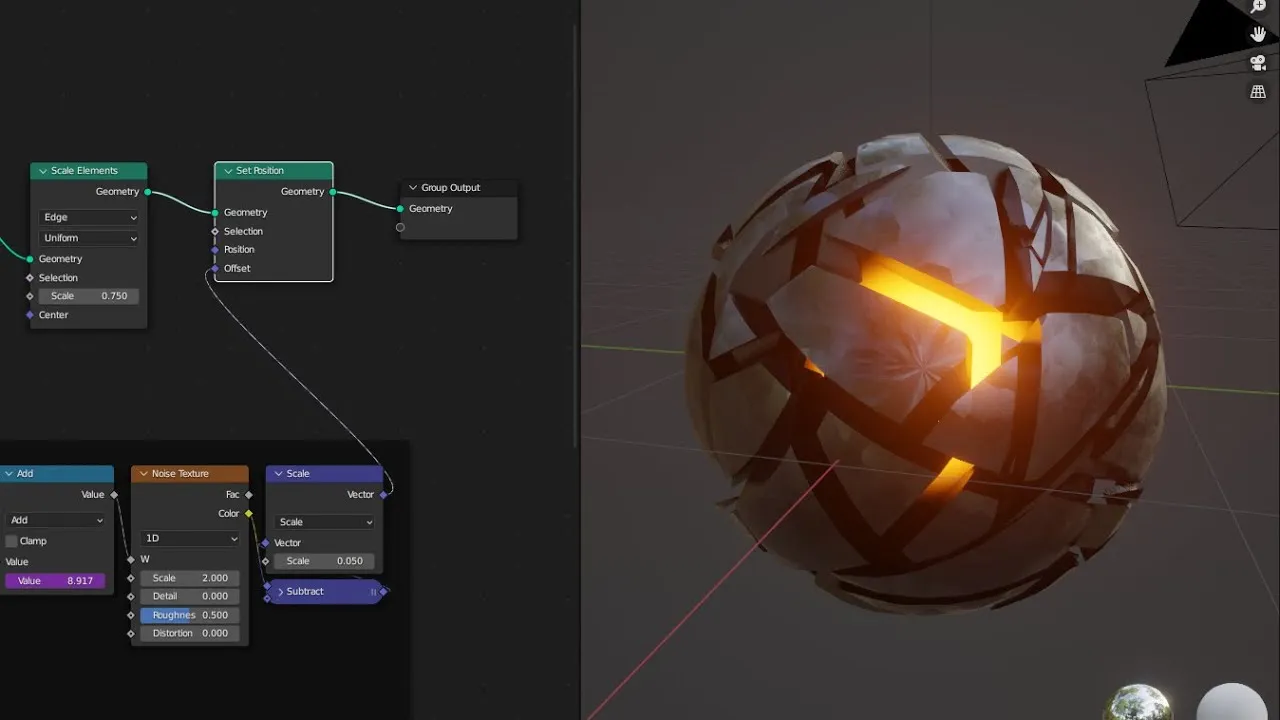 Geometry Nodes te permite crear simulaciones en Blender 3.6