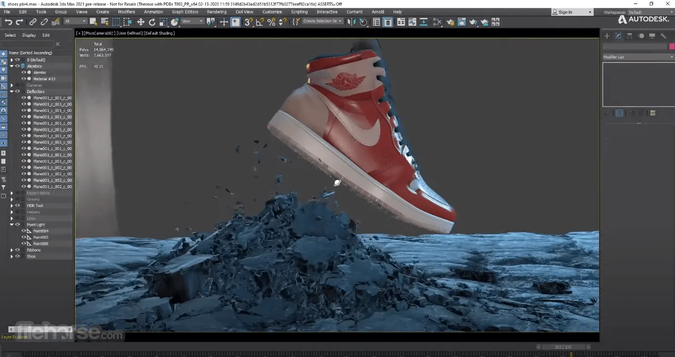 Visualizar la cámara Alembic de Blender importada a 3ds Max