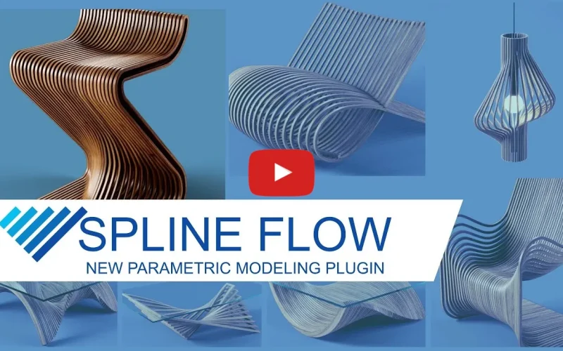 Spline Flow permite el modelado paramétrico de una spline - video