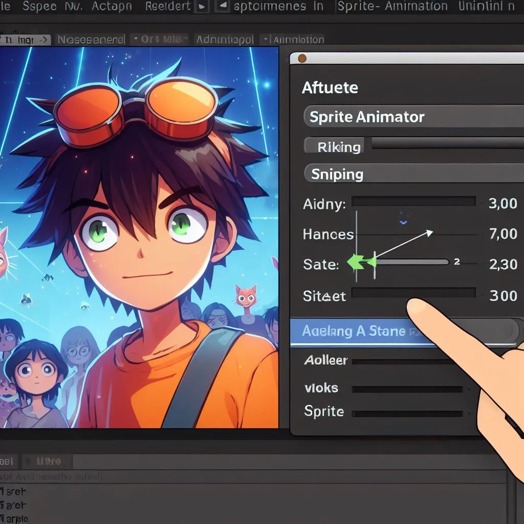 Ajuste de la velocidad de fotogramas de animaciones SpriteAnimator en Unity