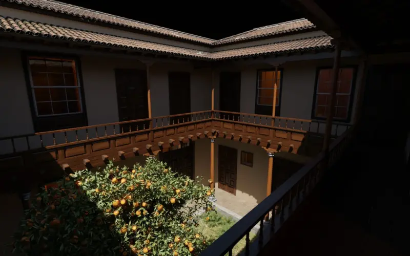 Una casa Canaria del siglo XVIII en Blender