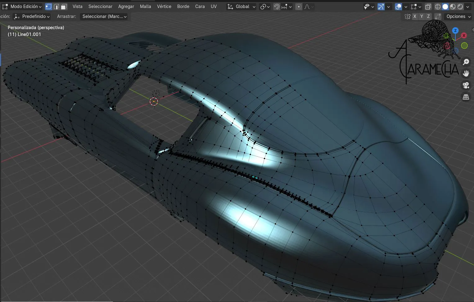 Resucitando un Proyecto en Blender con el Jaguar E-Type Low Drag